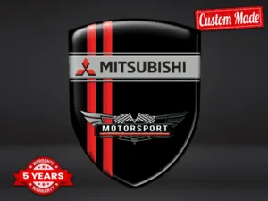 Mitsubishi Car Silicone Stickers Edition High Quality Customizable